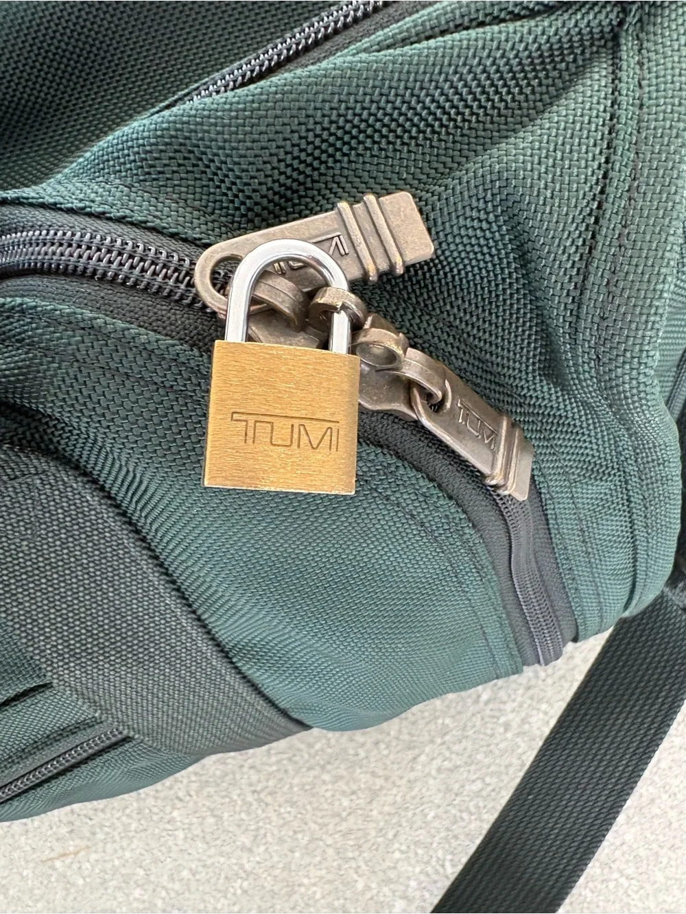 TUMI double expansion carry on travel bag, 22”wide, 10”deep, 15”tall with locks